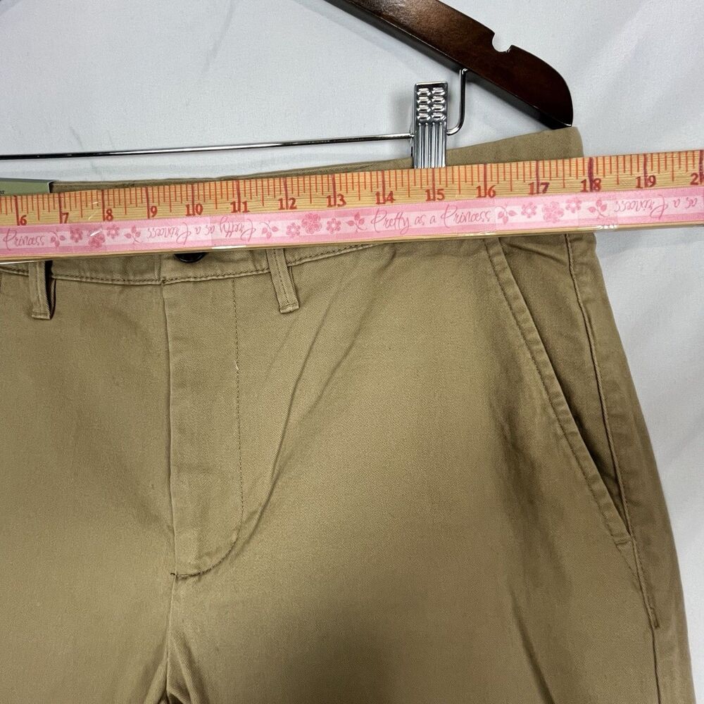 Men’s Khaki Straight Chino Pants 34x32 Stretch Casual Classic Fit - Picture 10 of 15